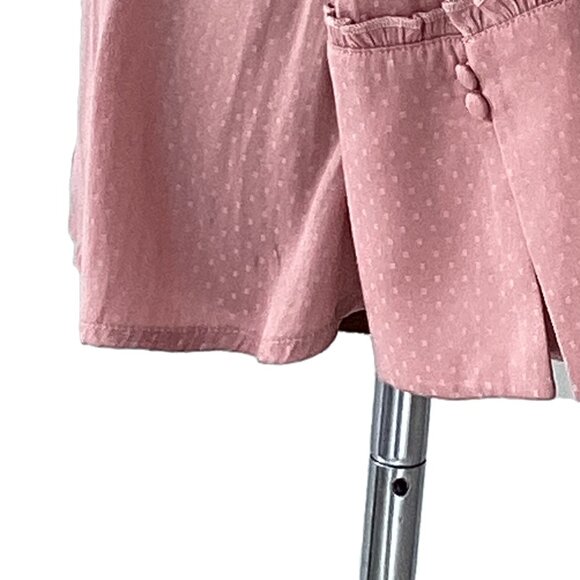 Karen Simonson Peachy Silky Button Front Blouse - Picture 5 of 7